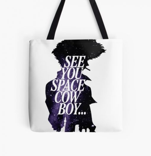 See you Space cowboy.. All Over Print Tote Bag RB2910 product Offical Cowboy Bebop Merch