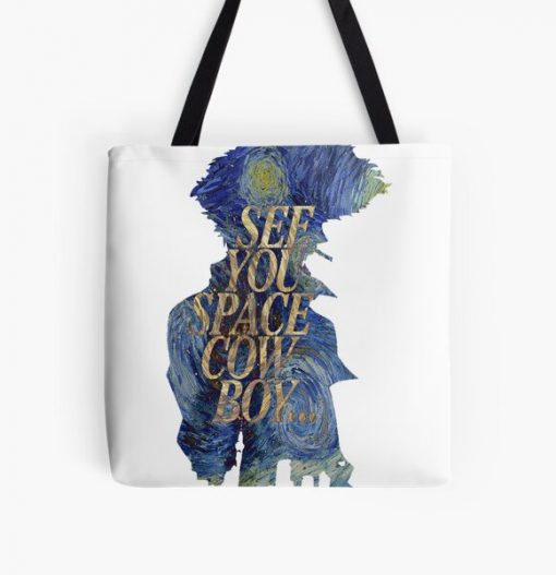 See you space cowboy Bebop Starry night All Over Print Tote Bag RB2910 product Offical Cowboy Bebop Merch