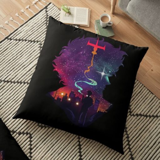 See you space cowboy! Cowboy bebop Spike Smoking Floor Pillow RB2910 product Offical Cowboy Bebop Merch
