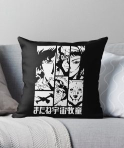 Cowboy Bebop Adventure Anime Characters Awesome Design Throw Pillow RB2910 product Offical Cowboy Bebop Merch